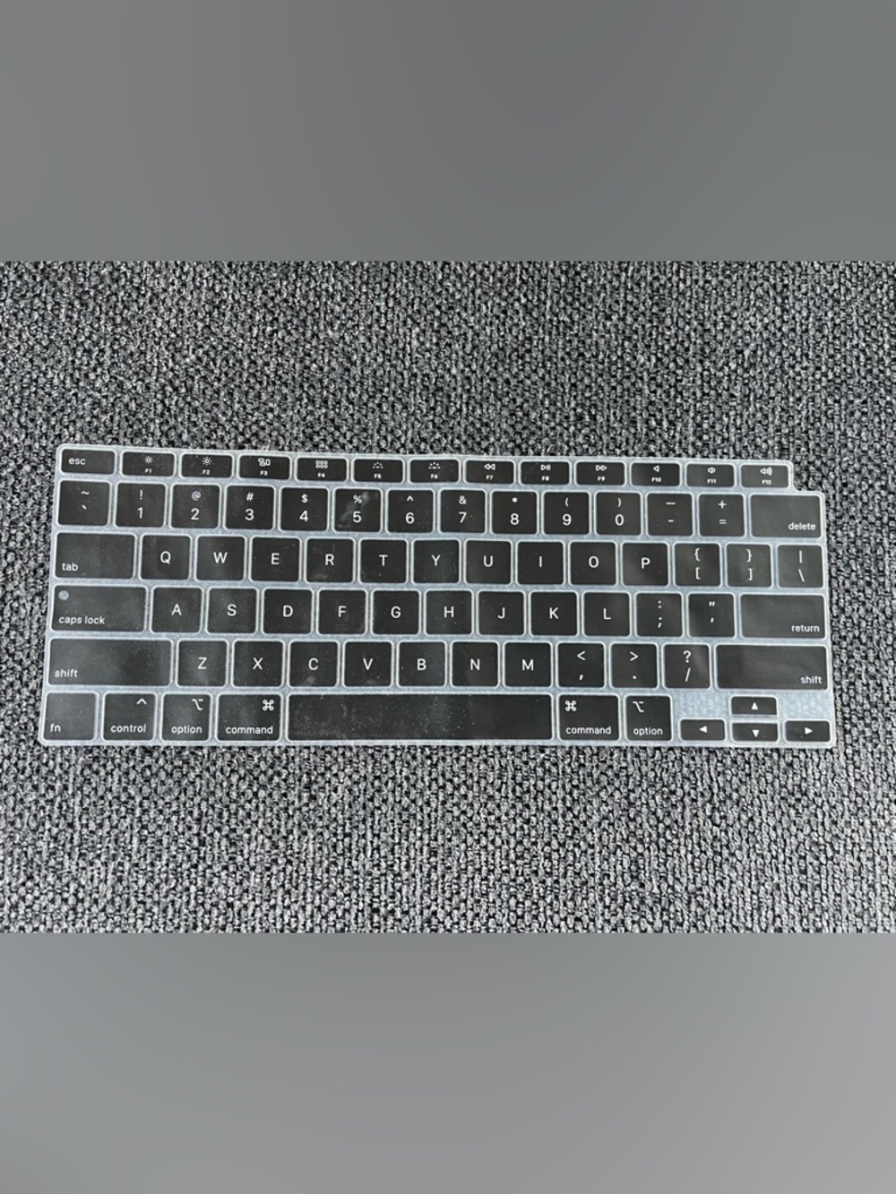 Black Silicone Keyboard Cover for MacBook - Compatible Protection